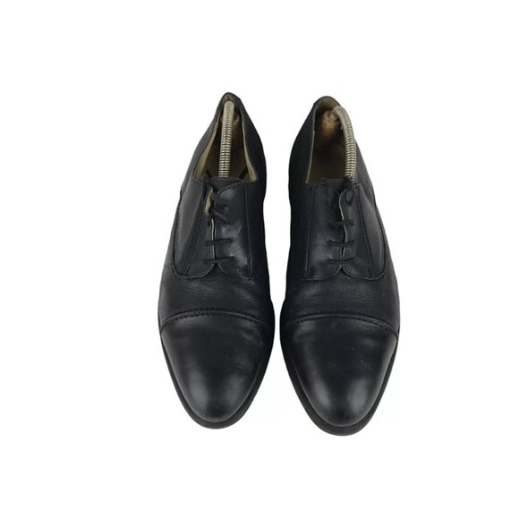 Cable & Co. Mens‎ Black Leather Round Toe Lace Up Derby Dress Shoes Size 9 - Picture 4 of 9